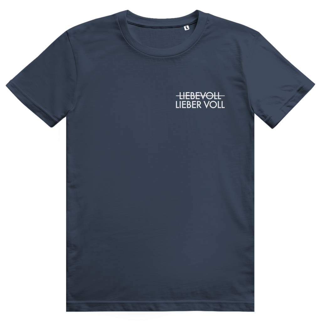 Lieber voll - Frecher Liebe oder Bier Pocket Print - Premium Bio Unisex T-Shirt