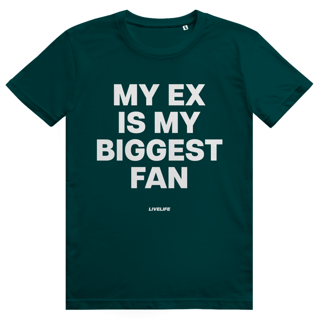 My Ex Is My Biggest Fan - Freches Love Statement - Premium Bio Unisex T-Shirt