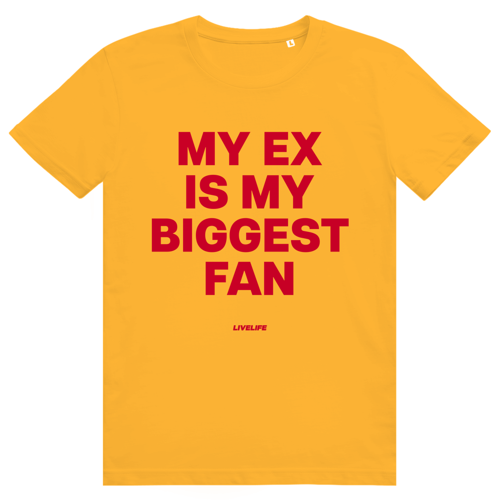 My Ex Is My Biggest Fan - Freches Love Statement - Premium Bio Unisex T-Shirt