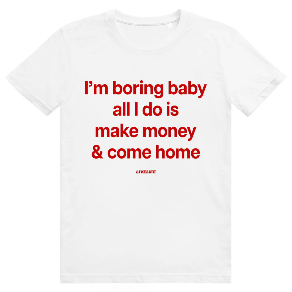 I'm Boring Baby - Charmantes Anti Hype Statement - Premium Bio Unisex T-Shirt