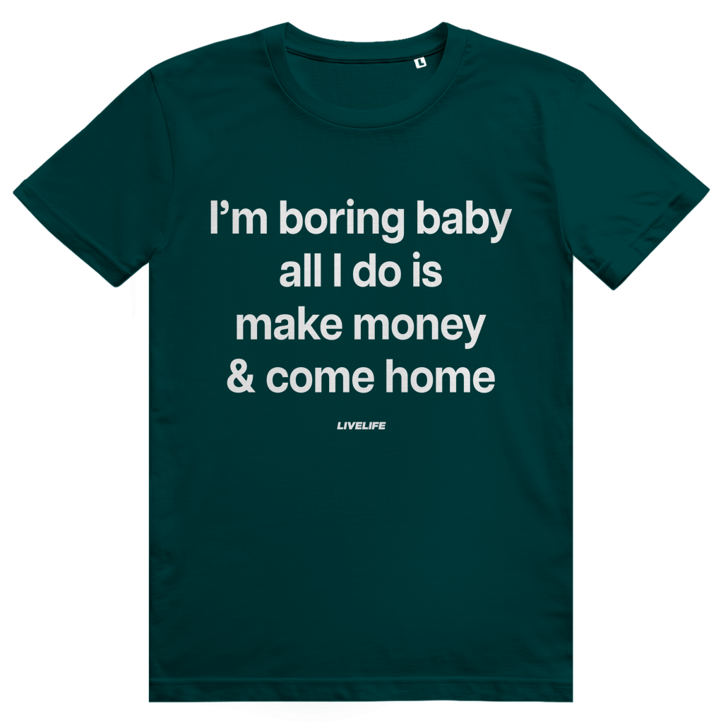 I'm Boring Baby - Charmantes Anti Hype Statement - Premium Bio Unisex T-Shirt
