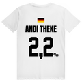 Andi Theke - Sauftrikot Deutschland Trikot - Premium Bio Unisex (Rückendruck) T-Shirt