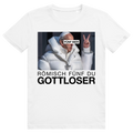 Römisch Fünf Du Gottloser - Stylisches Bier Pope Streetwear - Premium Bio Unisex T-Shirt