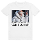 Römisch Fünf Du Gottloser - Stylisches Bier Pope Streetwear - Premium Bio Unisex T-Shirt
