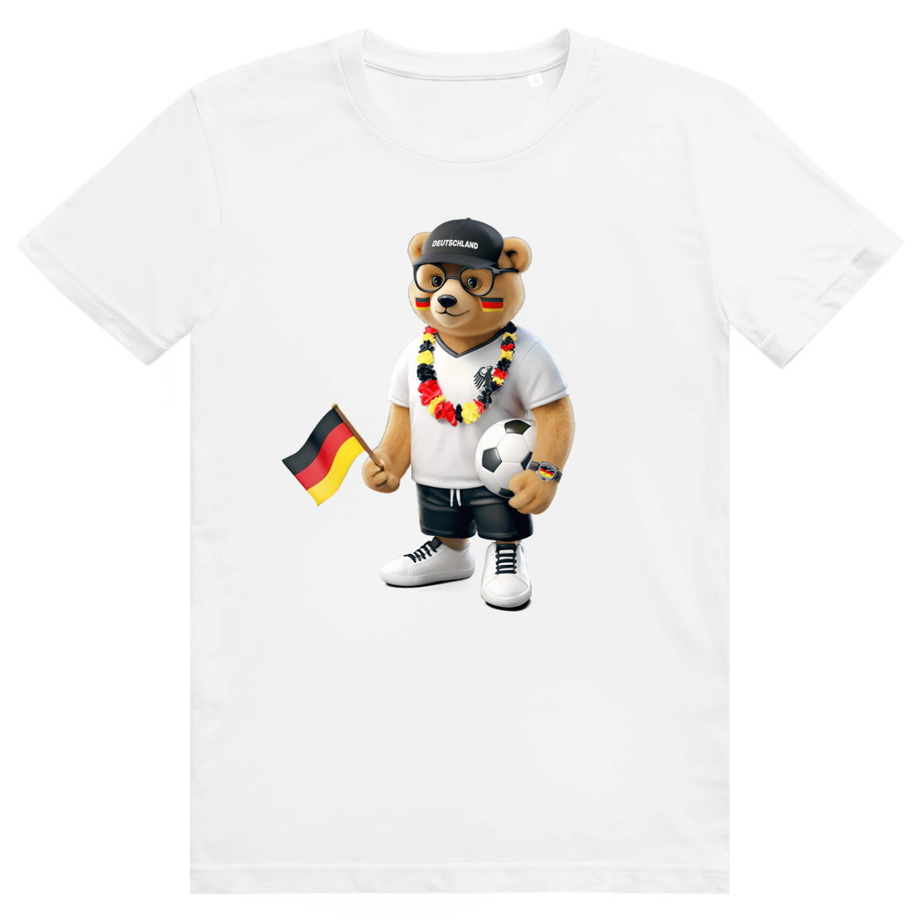 Deutschland Bär - Sauftrikot Deutschland Pocket Print - Premium Bio Unisex T-Shirt