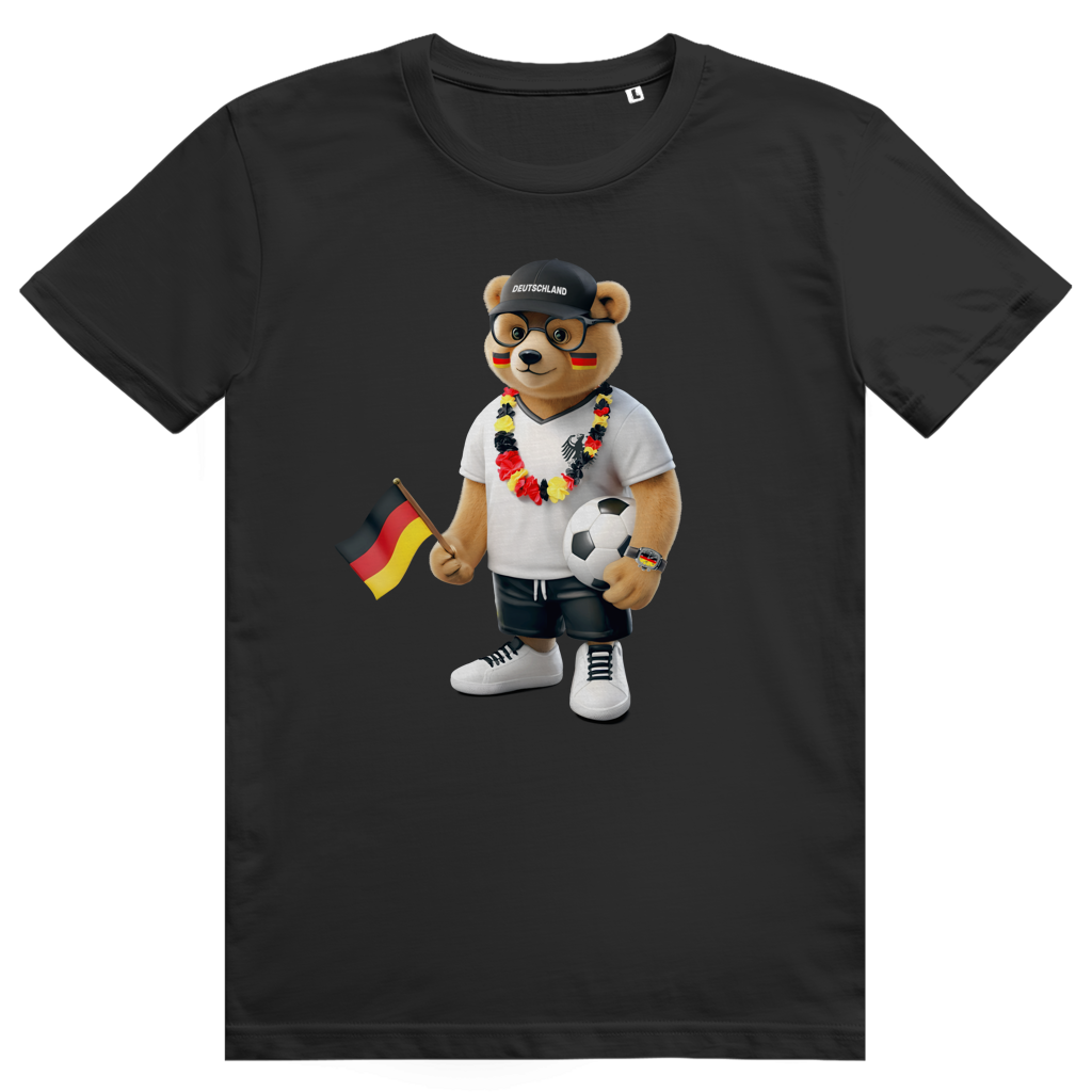 Deutschland Bär - Sauftrikot Deutschland Pocket Print - Premium Bio Unisex T-Shirt