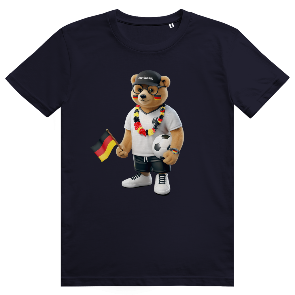 Deutschland Bär - Sauftrikot Deutschland Pocket Print - Premium Bio Unisex T-Shirt