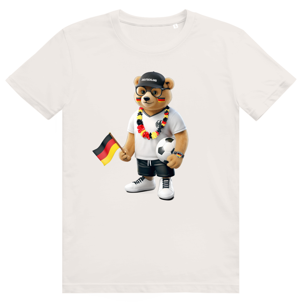 Deutschland Bär - Sauftrikot Deutschland Pocket Print - Premium Bio Unisex T-Shirt