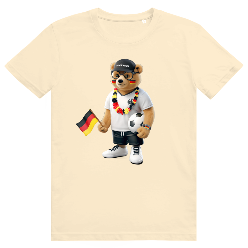 Deutschland Bär - Sauftrikot Deutschland Pocket Print - Premium Bio Unisex T-Shirt