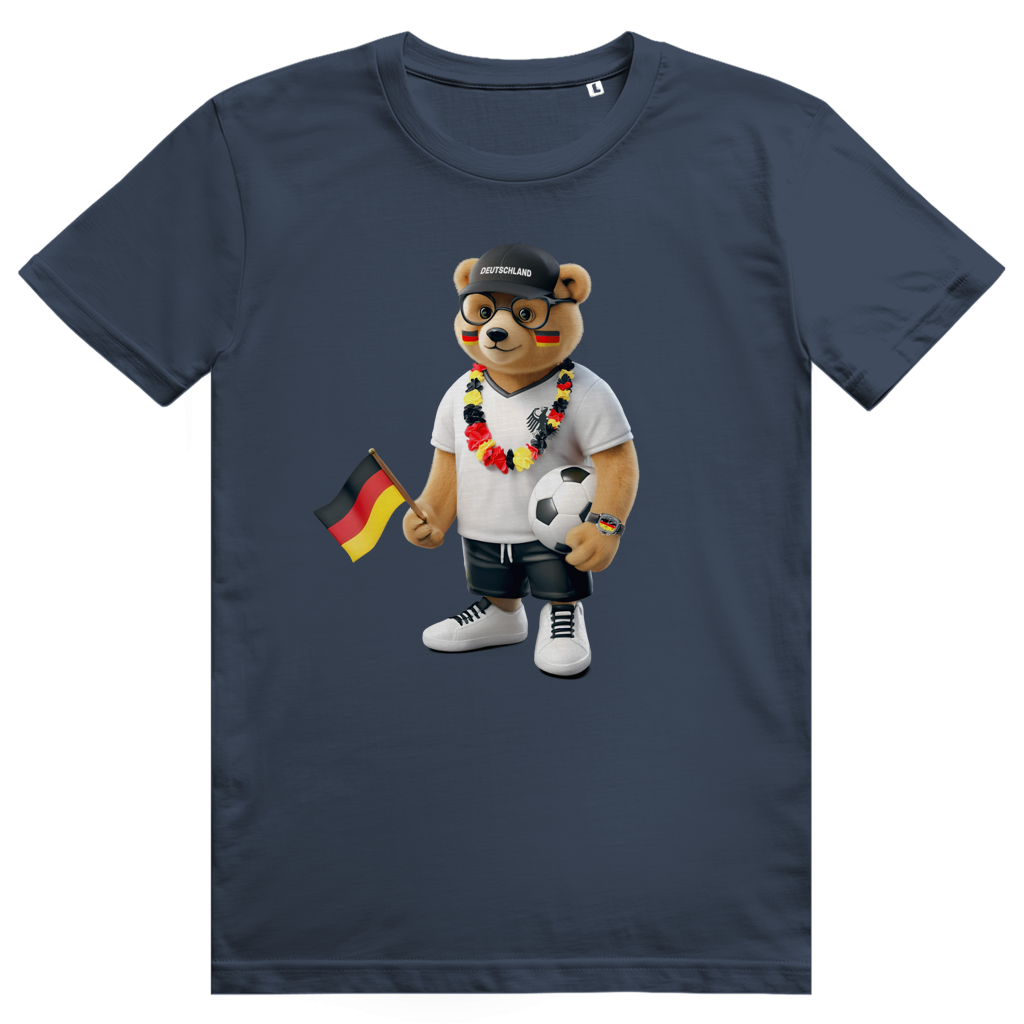 Deutschland Bär - Sauftrikot Deutschland Pocket Print - Premium Bio Unisex T-Shirt