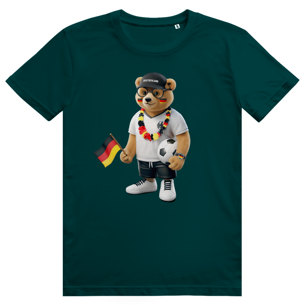 Deutschland Bär - Sauftrikot Deutschland Pocket Print - Premium Bio Unisex T-Shirt