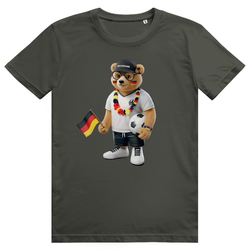 Deutschland Bär - Sauftrikot Deutschland Pocket Print - Premium Bio Unisex T-Shirt