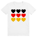 Deutschland Herzen - Sauftrikot Deutschland Herzen Print - Premium Bio Unisex T-Shirt