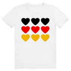 Deutschland Herzen - Sauftrikot Deutschland Herzen Print - Premium Bio Unisex T-Shirt