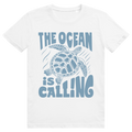 The Ocean Is Calling - Ästhetisches Schildkröten Statement - Premium Bio Unisex T-Shirt