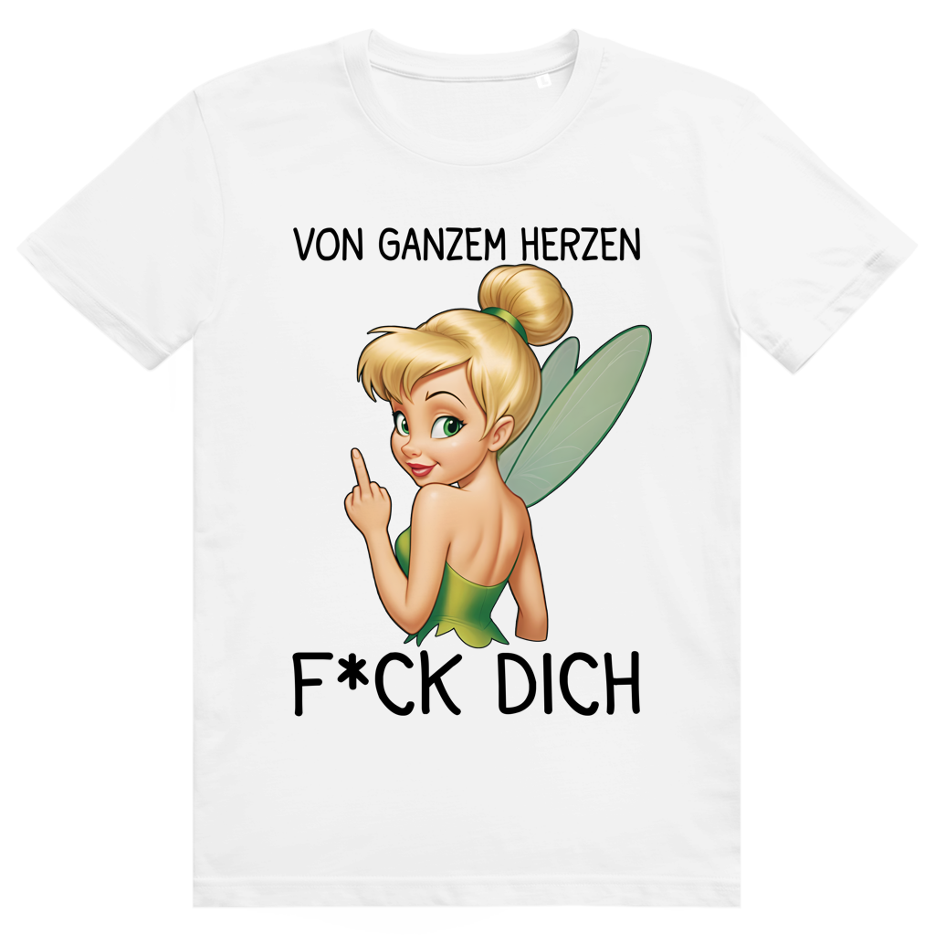 Vom ganzen Herzen F*CK DICH. Katastrofee - Freche Feen Parodie Statement - Premium Bio Unisex T-Shirt