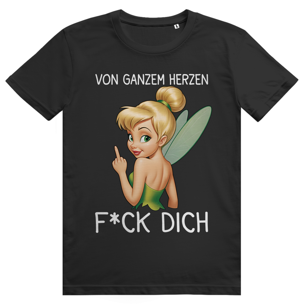 Vom ganzen Herzen F*CK DICH. Katastrofee - Freche Feen Parodie Statement - Premium Bio Unisex T-Shirt