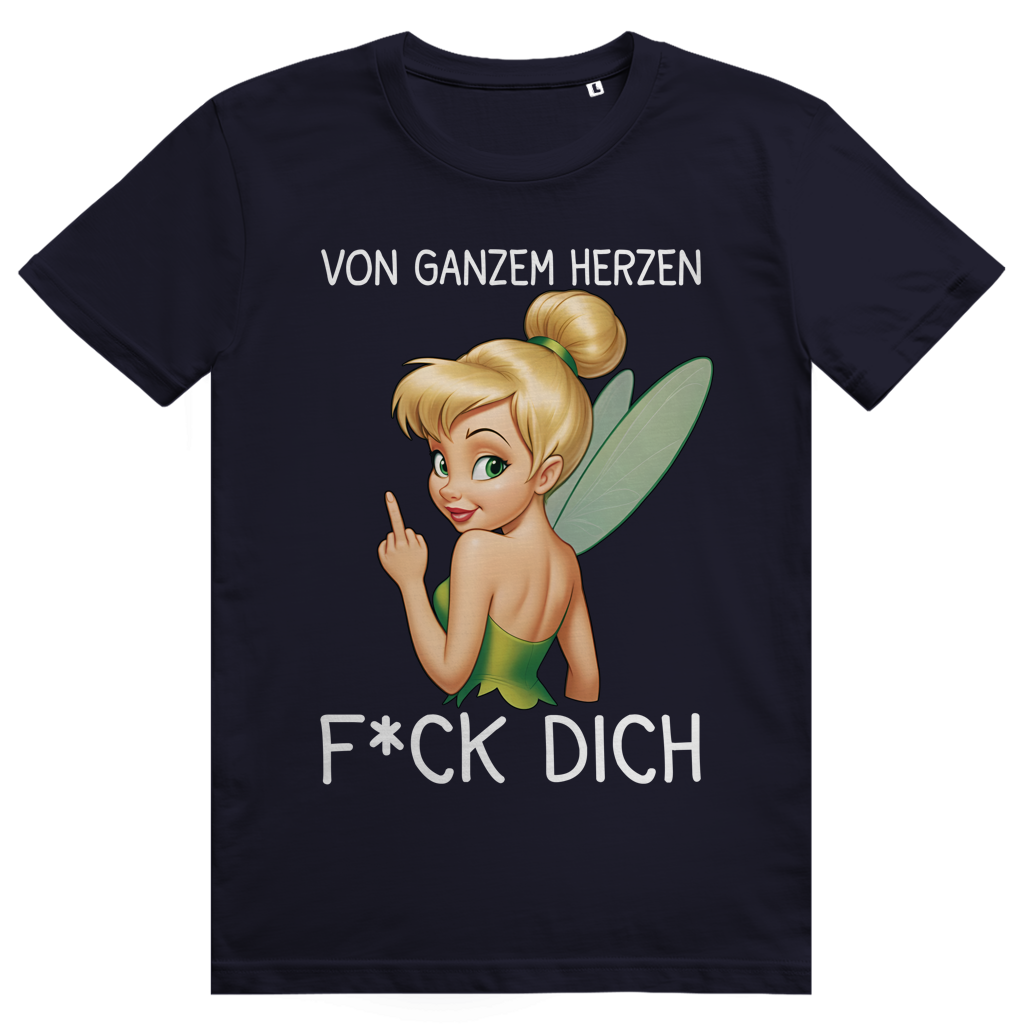 Vom ganzen Herzen F*CK DICH. Katastrofee - Freche Feen Parodie Statement - Premium Bio Unisex T-Shirt