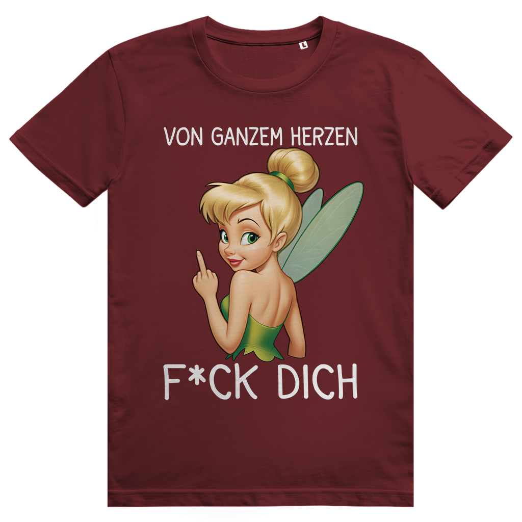 Vom ganzen Herzen F*CK DICH. Katastrofee - Freche Feen Parodie Statement - Premium Bio Unisex T-Shirt