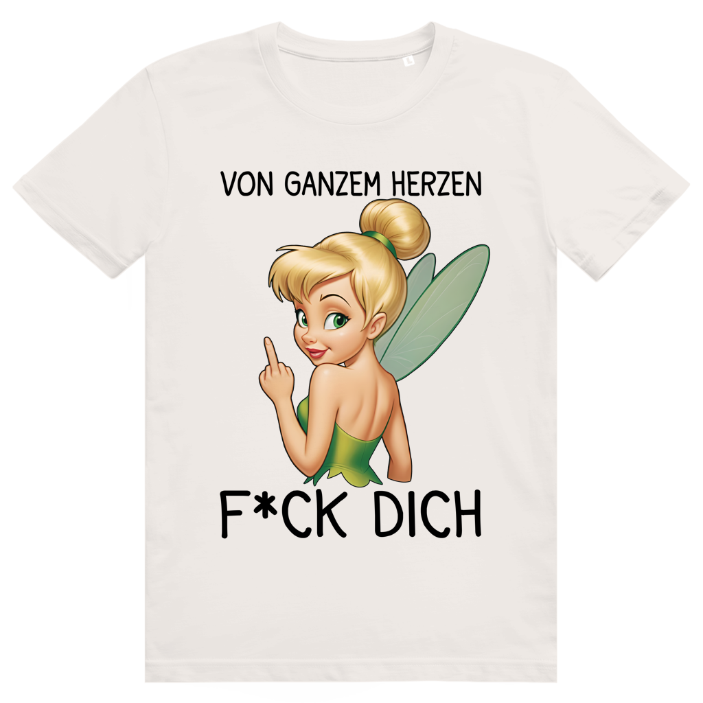 Vom ganzen Herzen F*CK DICH. Katastrofee - Freche Feen Parodie Statement - Premium Bio Unisex T-Shirt