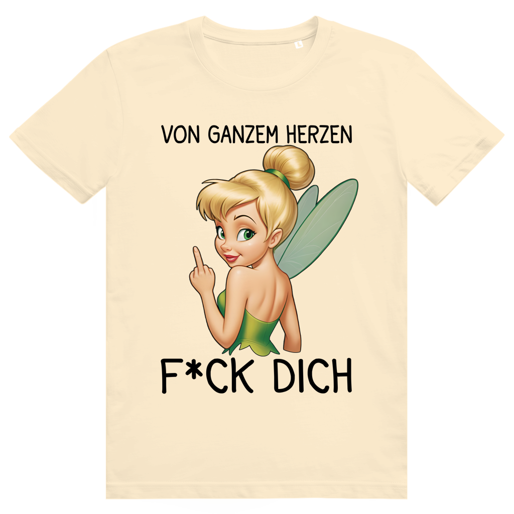 Vom ganzen Herzen F*CK DICH. Katastrofee - Freche Feen Parodie Statement - Premium Bio Unisex T-Shirt
