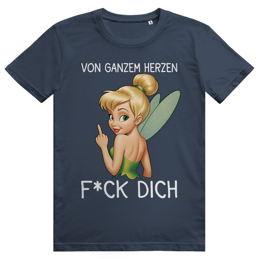 Vom ganzen Herzen F*CK DICH. Katastrofee - Freche Feen Parodie Statement - Premium Bio Unisex T-Shirt