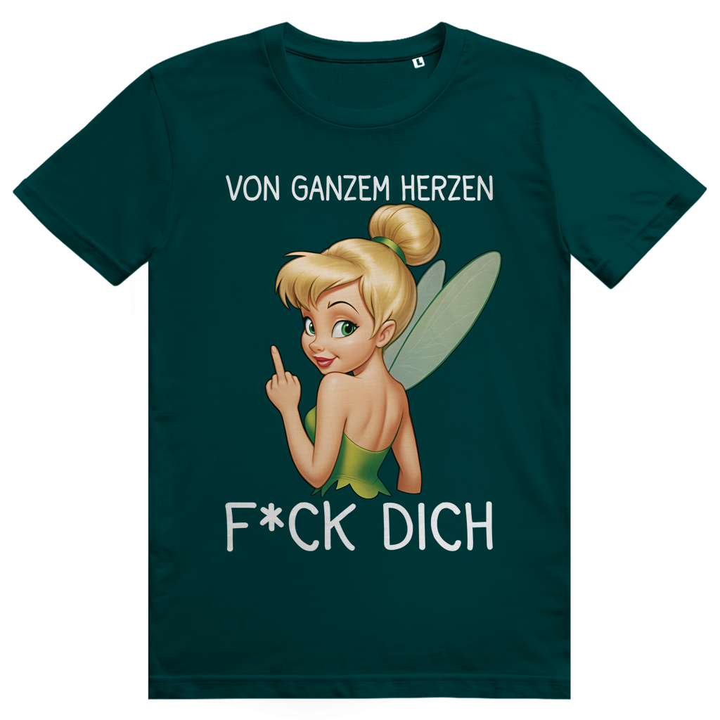 Vom ganzen Herzen F*CK DICH. Katastrofee - Freche Feen Parodie Statement - Premium Bio Unisex T-Shirt