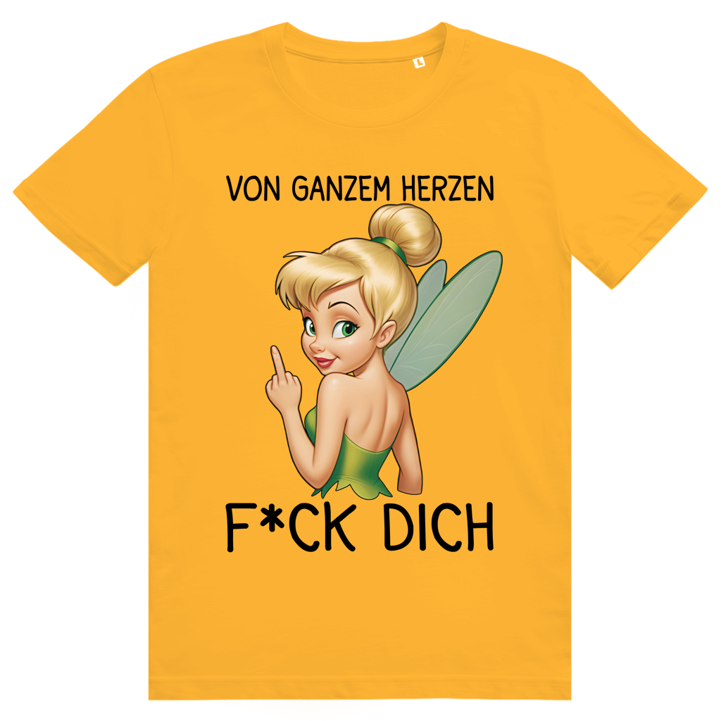 Vom ganzen Herzen F*CK DICH. Katastrofee - Freche Feen Parodie Statement - Premium Bio Unisex T-Shirt
