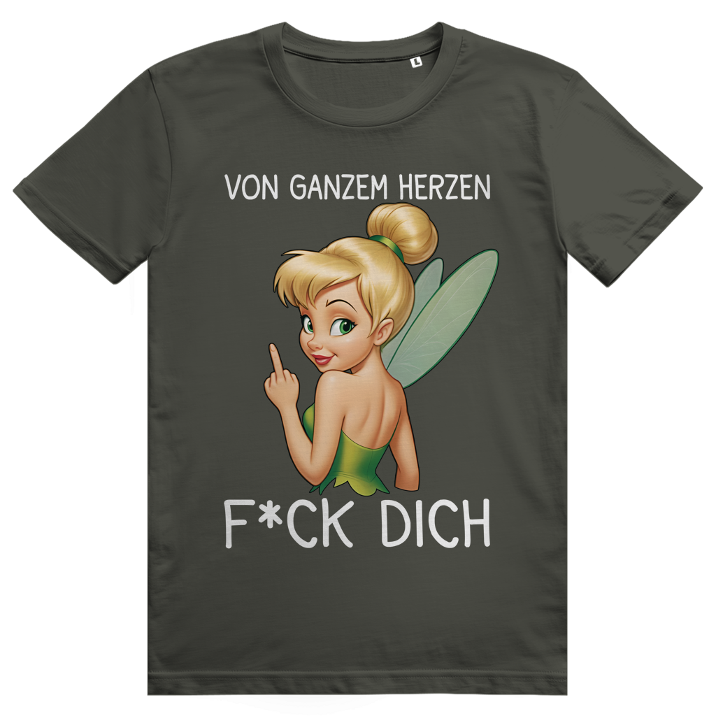 Vom ganzen Herzen F*CK DICH. Katastrofee - Freche Feen Parodie Statement - Premium Bio Unisex T-Shirt