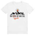 Der Spritz ist das Ziel - Lustiges Aperol Spritz Berge Wortspiel - Premium Bio Unisex T-Shirt
