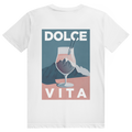 Dolce Vita Mountain Spritz - Ästhetisches Berge, Après Ski & Spritz Design - Premium Bio Unisex (Rückendruck) T-Shirt