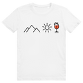 Berge Sonne Spritz - Cooles Berge & Spritz Design - Premium Bio Unisex T-Shirt
