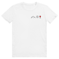 Berge Sonne Wein - Cooles Berge & Rotwein Pocket Design - Premium Bio Unisex T-Shirt