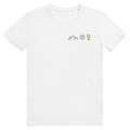 Berge Sonne Wein - Cooles Berge & Weißwein Pocket Design - Premium Bio Unisex T-Shirt