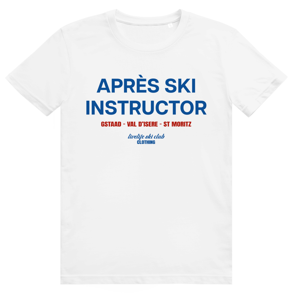 Après Ski Instructor - Lustiger Après Ski Lehrer - Premium Bio Unisex T-Shirt