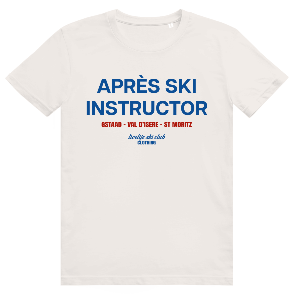 Après Ski Instructor - Lustiger Après Ski Lehrer - Premium Bio Unisex T-Shirt
