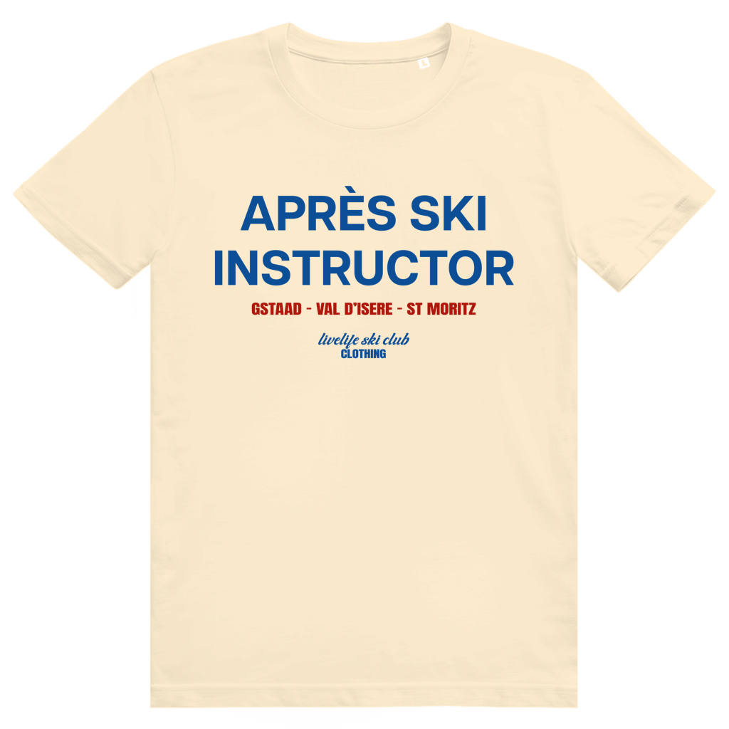 Après Ski Instructor - Lustiger Après Ski Lehrer - Premium Bio Unisex T-Shirt