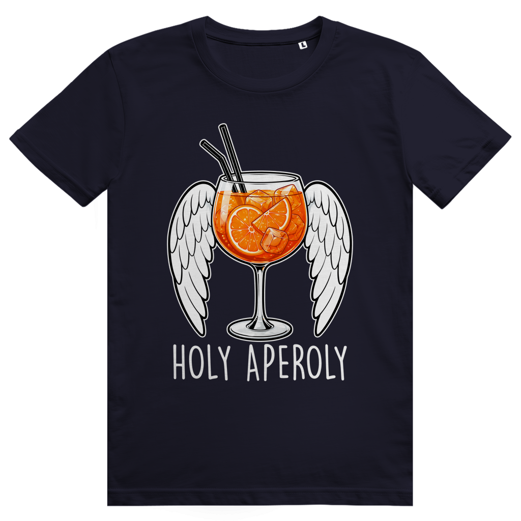Holy Aperoly - Wings - Lustiger Aperol Spritz Spruch - Premium Bio Unisex T-Shirt