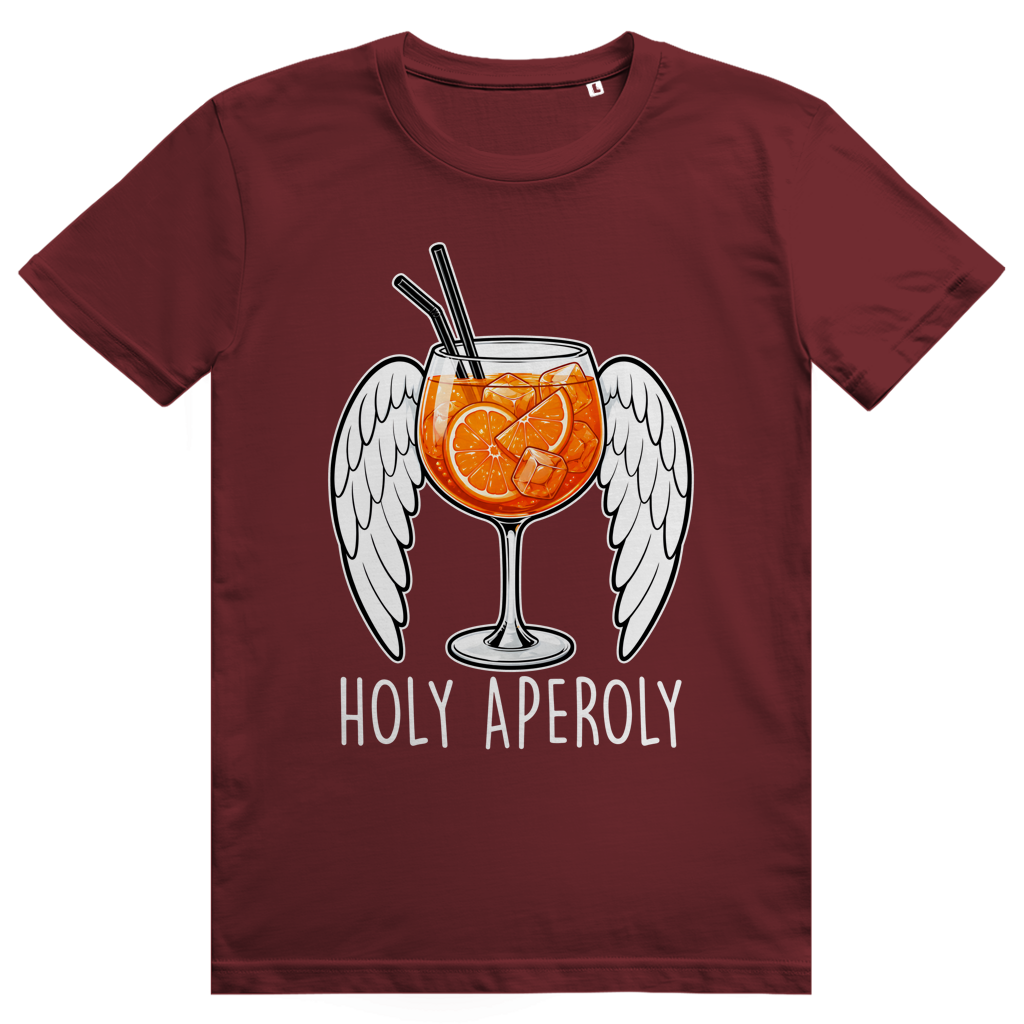 Holy Aperoly - Wings - Lustiger Aperol Spritz Spruch - Premium Bio Unisex T-Shirt