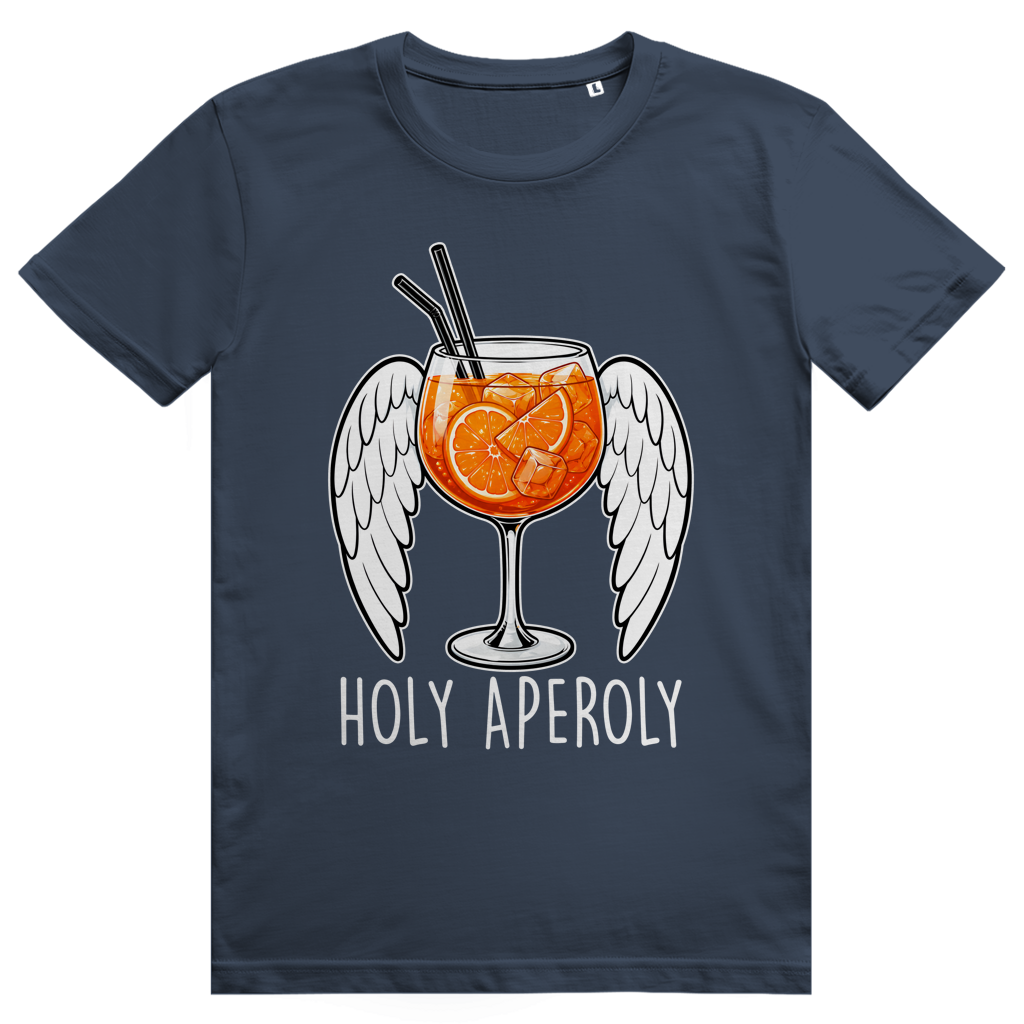 Holy Aperoly - Wings - Lustiger Aperol Spritz Spruch - Premium Bio Unisex T-Shirt