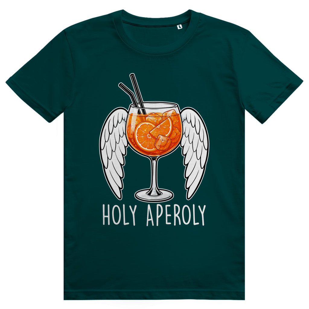 Holy Aperoly - Wings - Lustiger Aperol Spritz Spruch - Premium Bio Unisex T-Shirt