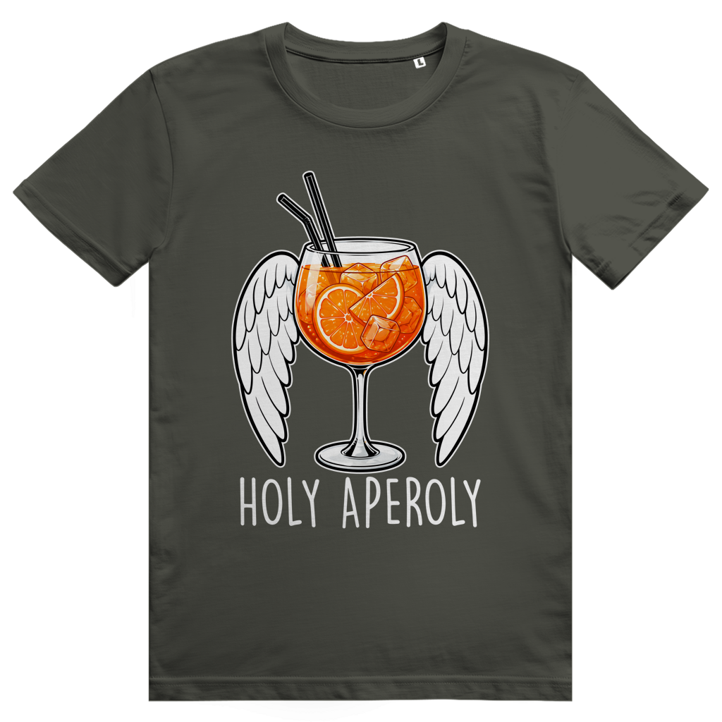 Holy Aperoly - Wings - Lustiger Aperol Spritz Spruch - Premium Bio Unisex T-Shirt