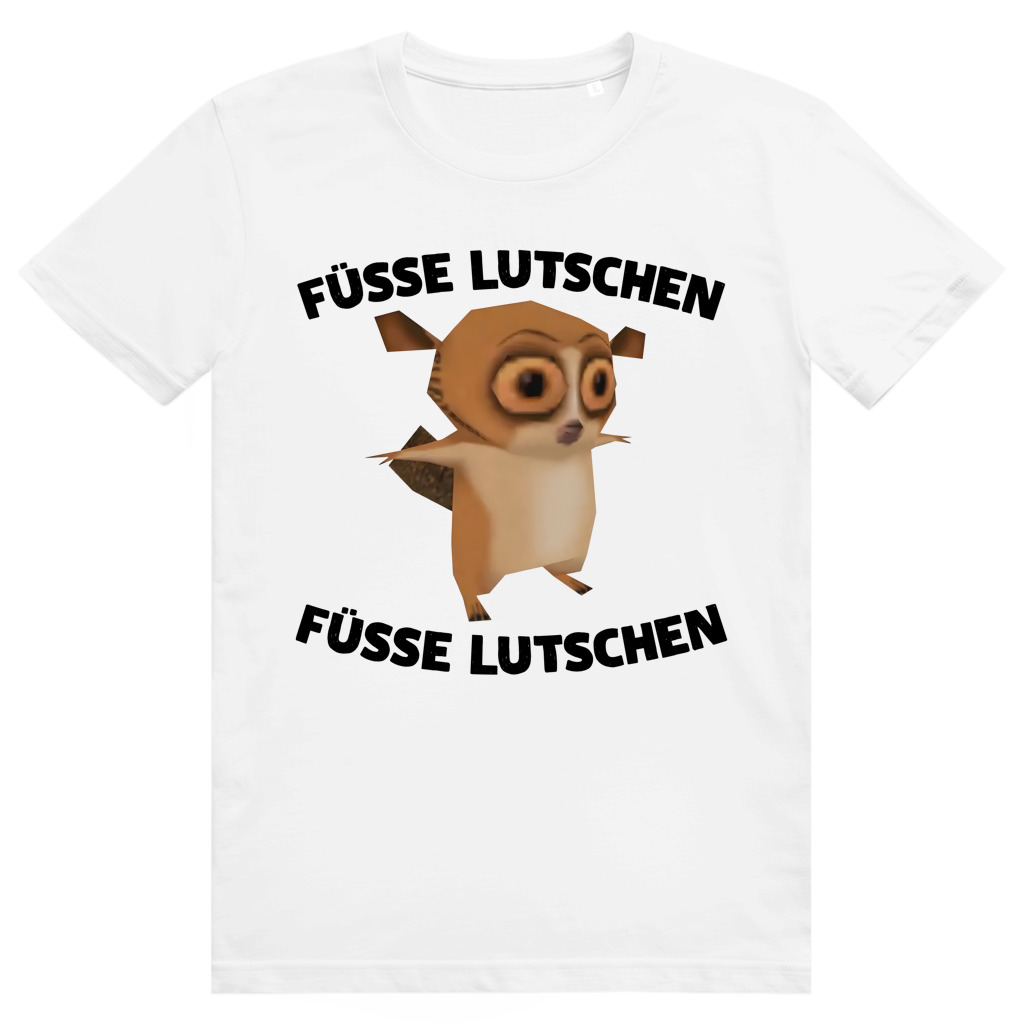 Füsse Lutschen - Lustiger Gamer Spruch - Premium Bio Unisex T-Shirt