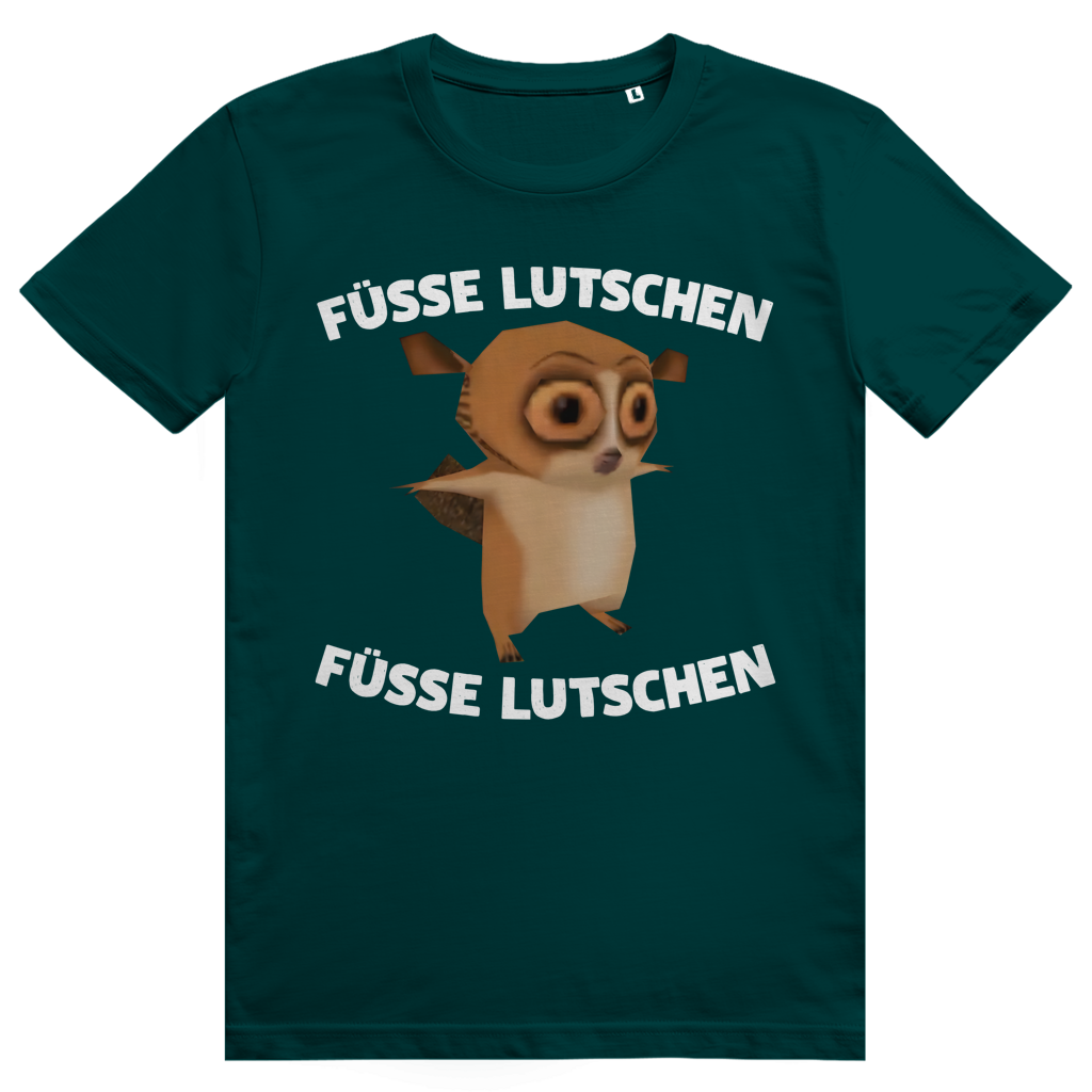 Füsse Lutschen - Lustiger Gamer Spruch - Premium Bio Unisex T-Shirt