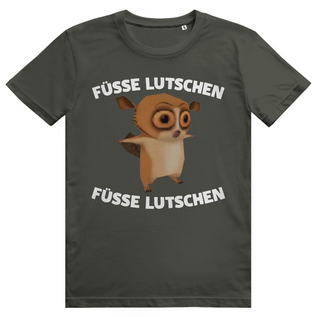 Füsse Lutschen - Lustiger Gamer Spruch - Premium Bio Unisex T-Shirt