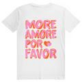 More Amore Por Favor - Mehr Liebe - Love Statement - Premium Bio Unisex (Rückendruck) T-Shirt