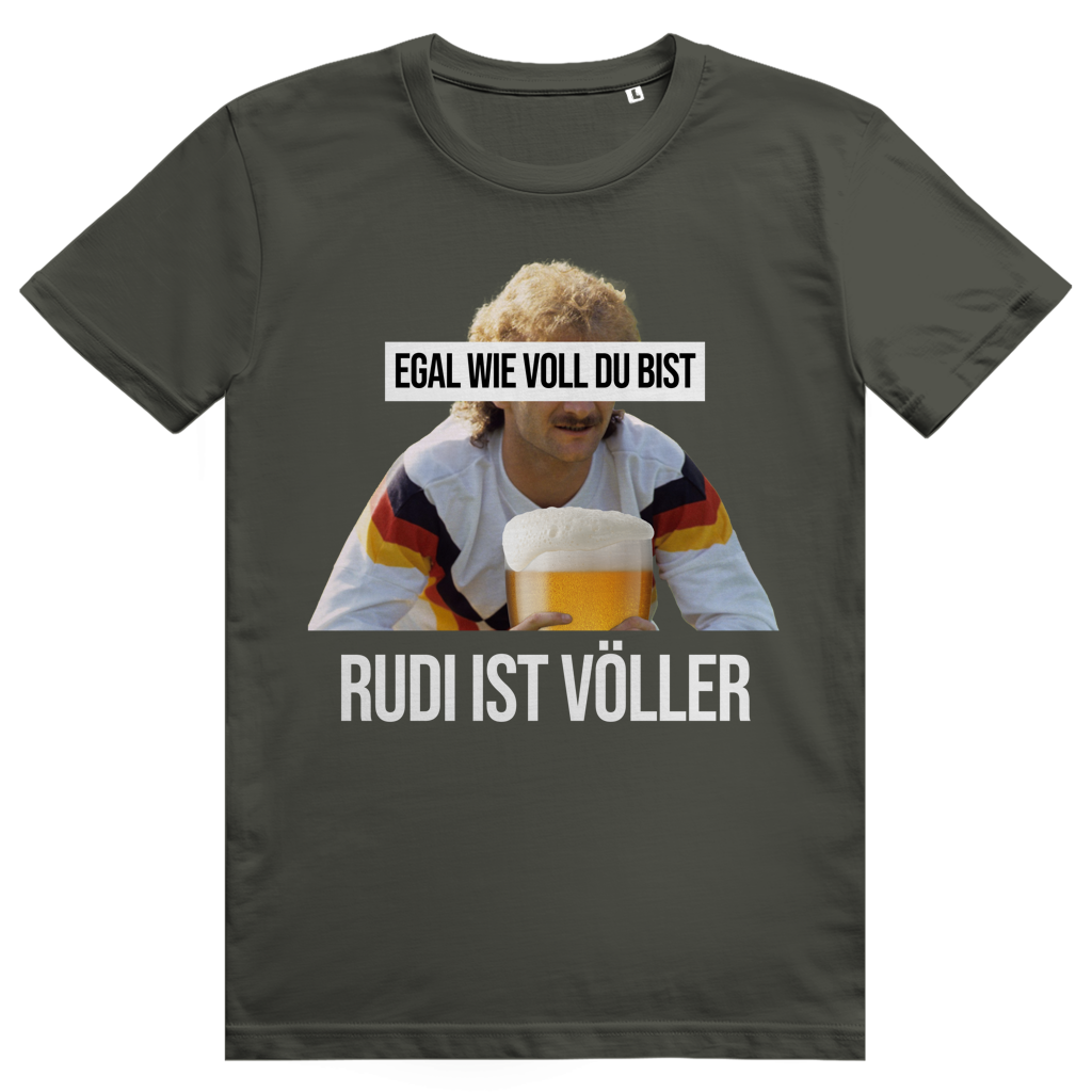 Egal wie voll du bist - Rudi ist Völler - Sauftrikot Deutschland - Premium Bio Unisex T-Shirt